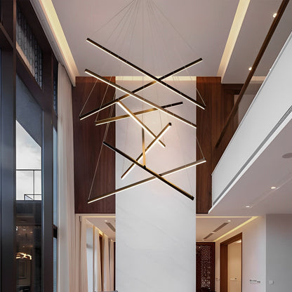 Sleek Simple Dimmable LED Chrome Pendant Light with Remote