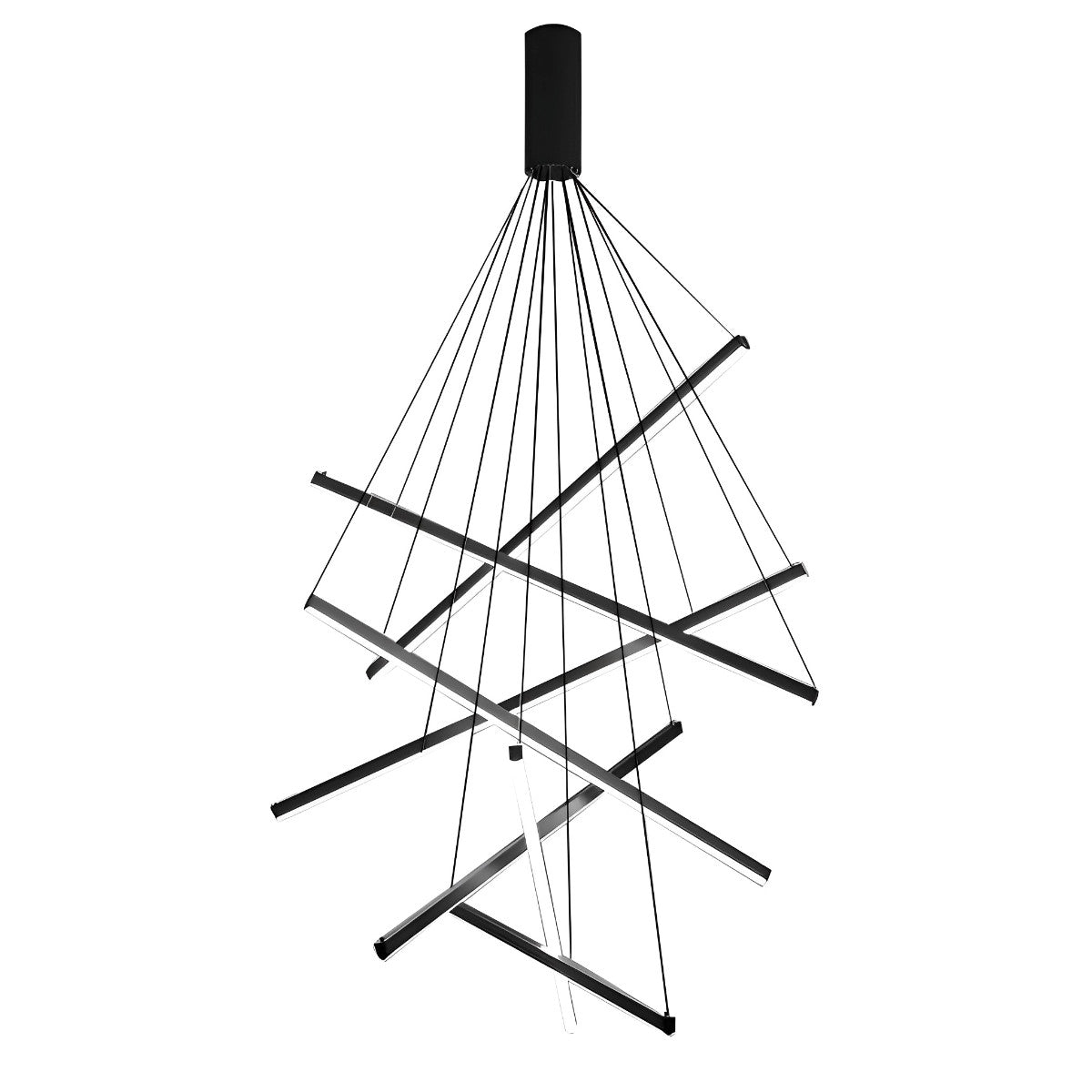 Sleek Simple Dimmable LED Chrome Pendant Light with Remote