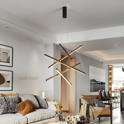 Sleek Simple Dimmable LED Chrome Pendant Light with Remote