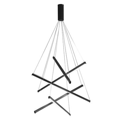 Sleek Simple Dimmable LED Chrome Pendant Light with Remote