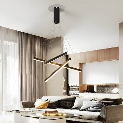Sleek Simple Dimmable LED Chrome Pendant Light with Remote - Halri