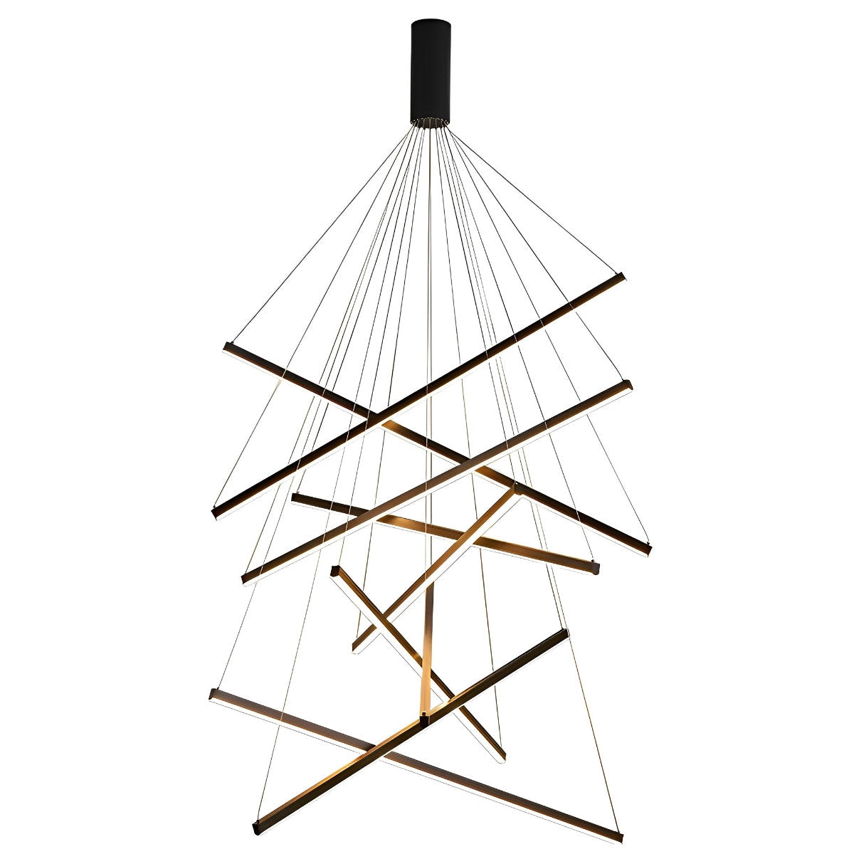 Sleek Simple Dimmable LED Chrome Pendant Light with Remote