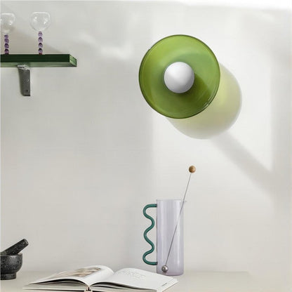 Round Glass Pendant Wall Lamp for Contemporary Homes - Halri