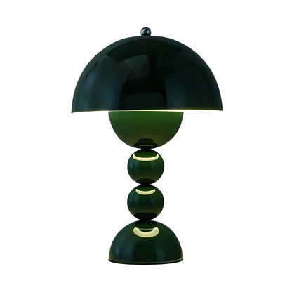 Schlichte weiße LED-Schreibtischlampe mit floralem Design