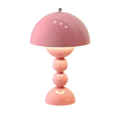 Schlichte weiße LED-Schreibtischlampe mit floralem Design