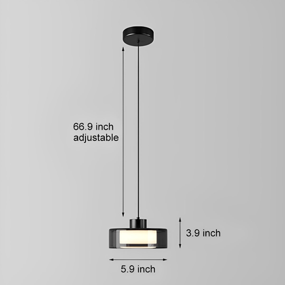 Elegant Simple Crystal Drop Bedside Table Lamp