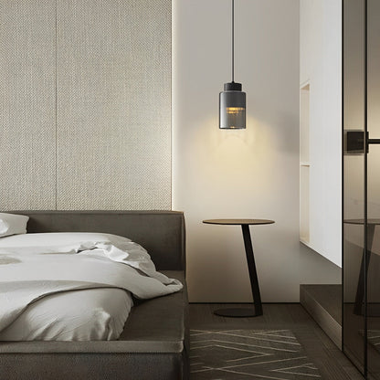 Elegant Simple Crystal Drop Bedside Table Lamp