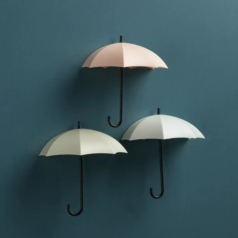 Niedliche Regenschirm-Wandhalterung – bohrfreier Schlüsselhalter