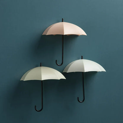 Niedliche Regenschirm-Wandhalterung – bohrfreier Schlüsselhalter