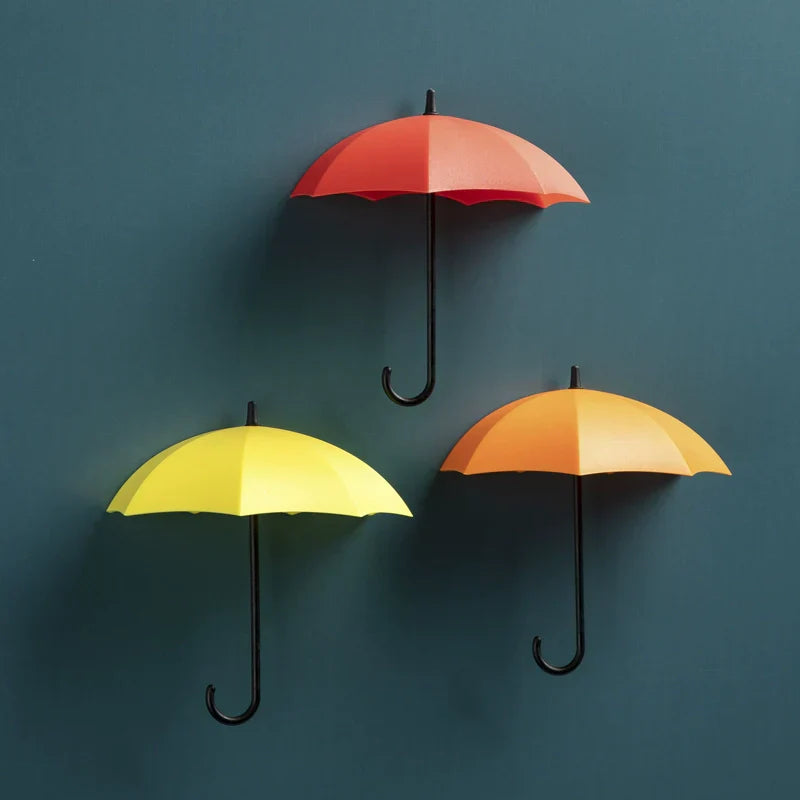Niedliche Regenschirm-Wandhalterung – bohrfreier Schlüsselhalter