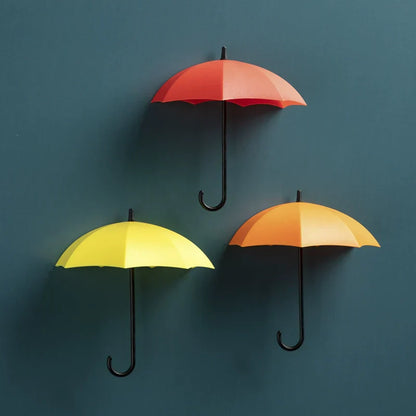 Niedliche Regenschirm-Wandhalterung – bohrfreier Schlüsselhalter