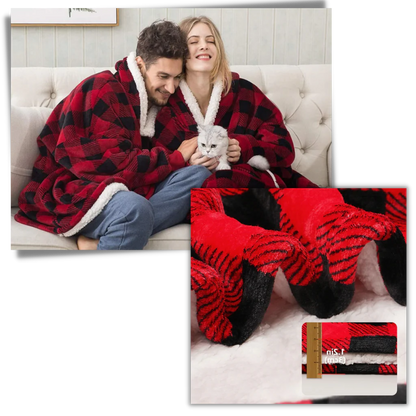 Oversized Cozy Sweatshirt Blanket