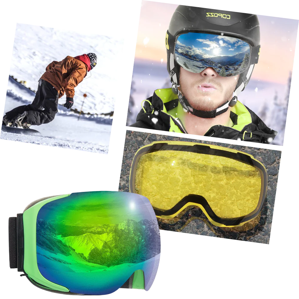 Winter Sports Goggles with Extra Lenses