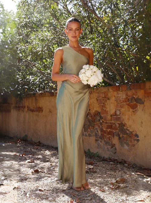 Chic One Shoulder Bodycon Dress