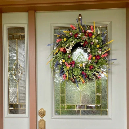 Colorful Floral Home Wreath