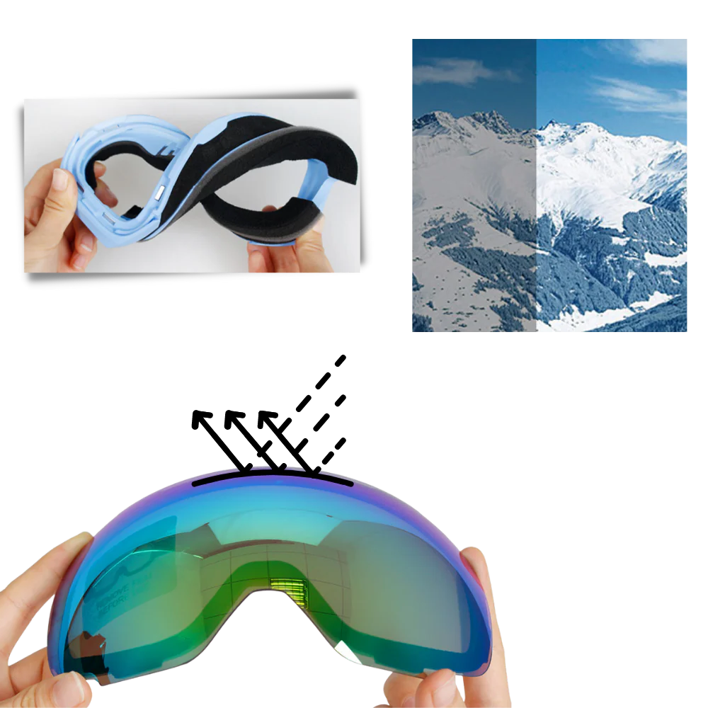 Winter Sports Goggles with Extra Lenses
