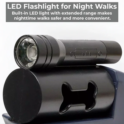 Adjustable Pet Leash with LED Light & Poop Bag Dispenser