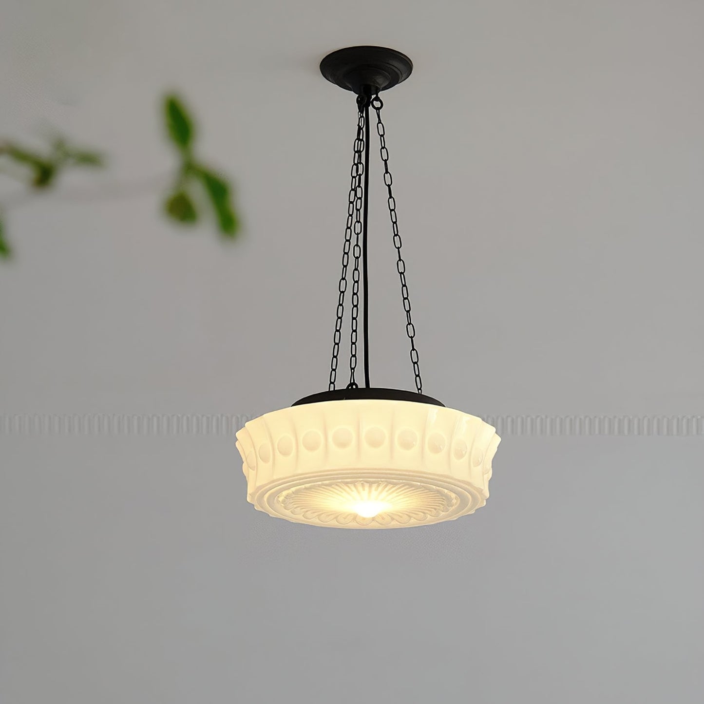 Classic Antique Glass Dome Lamp