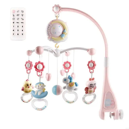 Musical Baby Crib Mobile with Lights and Remote Control
