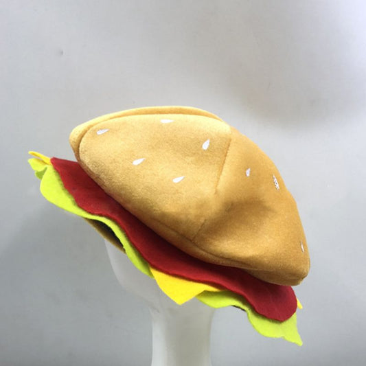 Quirky Plush Food Hamburger Cap - Halri