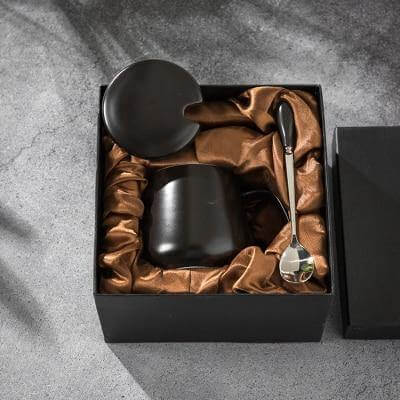 Luxuriöses Kaffeetassen-Geschenkset im Marmor-Design