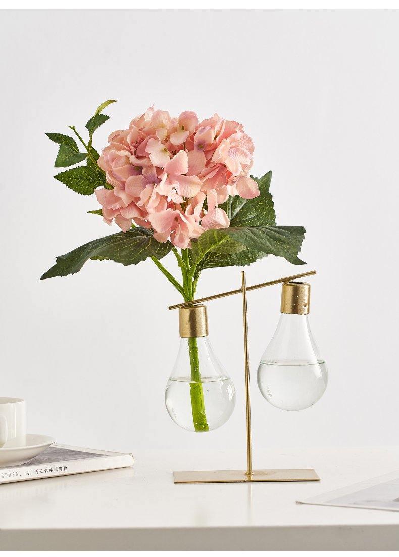 Decorative Glass Plant Vase Lamp