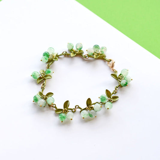 Vintage Floral Charm Bracelet - Halri