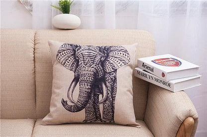 Beautiful Elephant Pattern Throw Pillow Covers - Halri