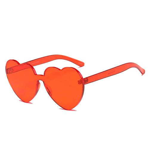 Romantische herzförmige Sonnenbrille