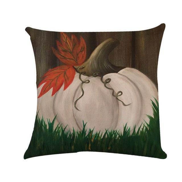 Herbstliche Kürbis-Kissenbezüge