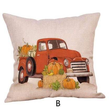 Herbstliche Kürbis-Kissenbezüge für Zuhause