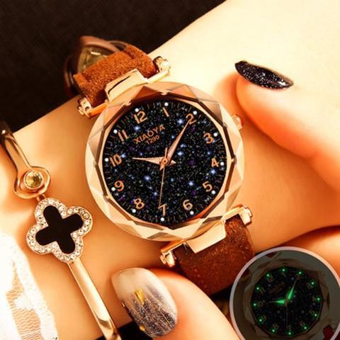 Bunte Galaxy Star Damen-Armbanduhr