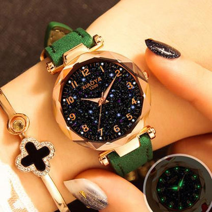 Bunte Galaxy Star Damen-Armbanduhr