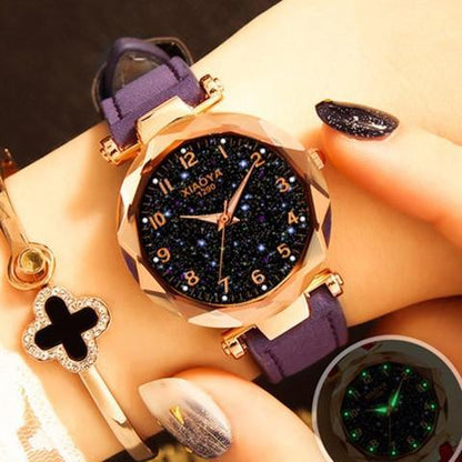 Bunte Galaxy Star Damen-Armbanduhr