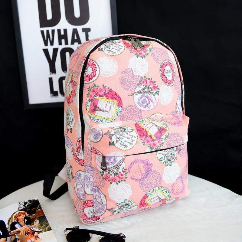 Klassischer Canvas-Rucksack im Vintage-Stil