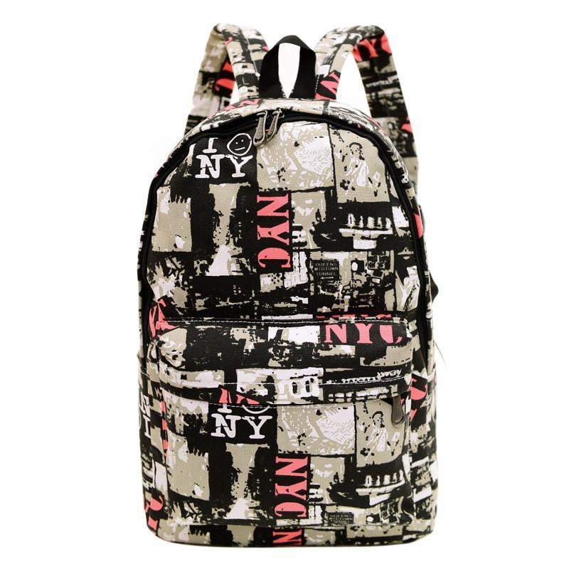 Klassischer Canvas-Rucksack im Vintage-Stil