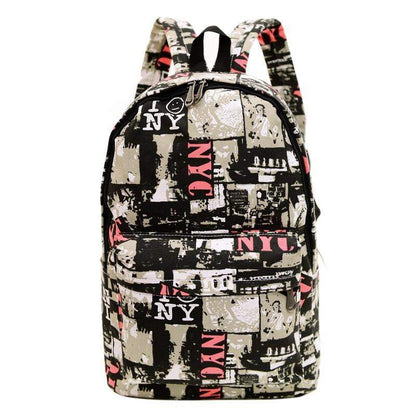 Klassischer Canvas-Rucksack im Vintage-Stil