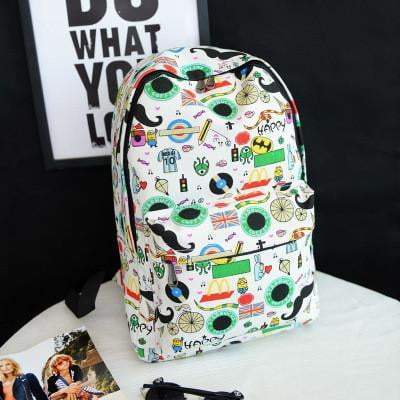 Klassischer Canvas-Rucksack im Vintage-Stil