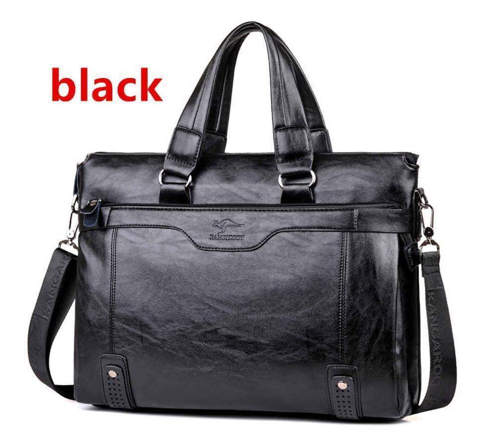 Executive Leather Messenger Bag for Men - Halri