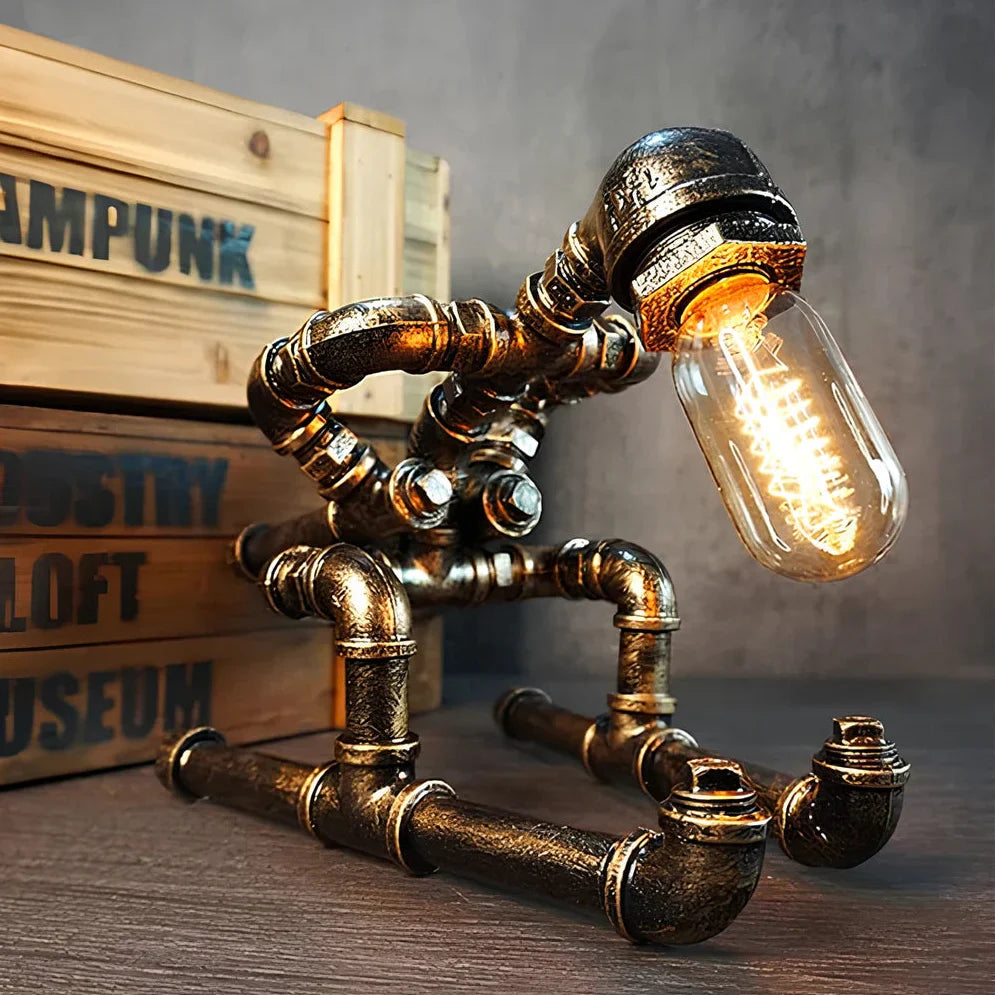 Vintage-Industrie-Tischlampe