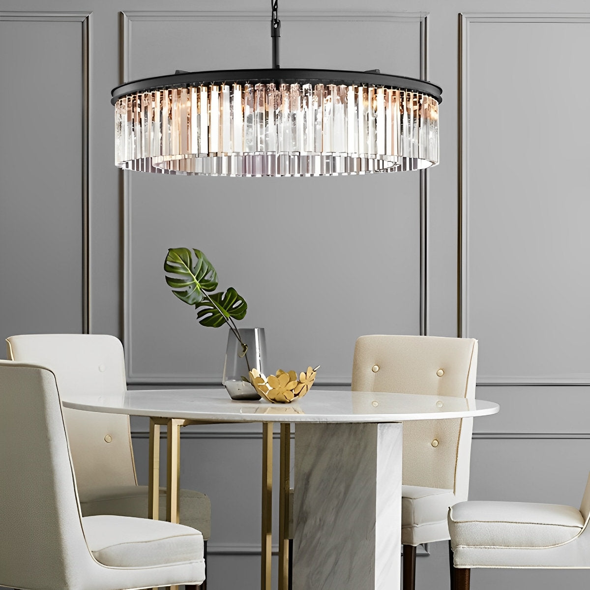 Rustic Glass Drop Vintage Country Chandelier