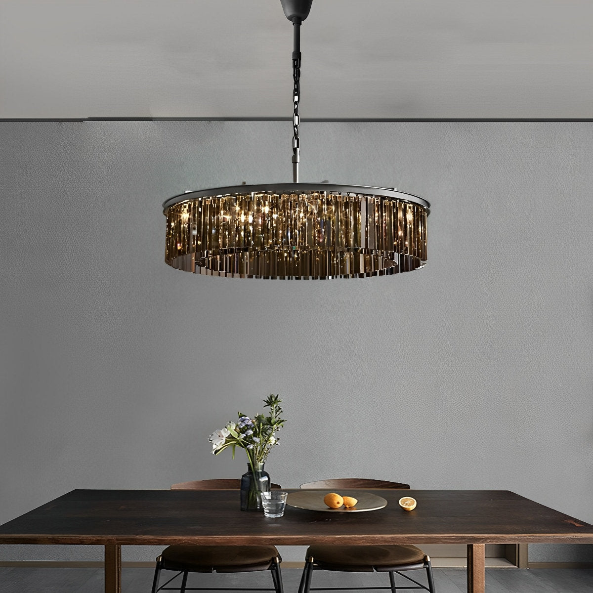 Rustic Glass Drop Vintage Country Chandelier