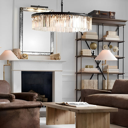 Rustic Glass Drop Vintage Country Chandelier
