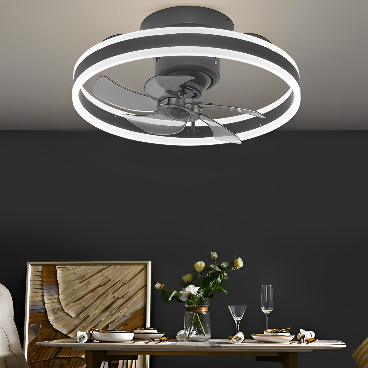 Adjustable Brightness 360 Spin LED Modern Ceiling Light Fixture