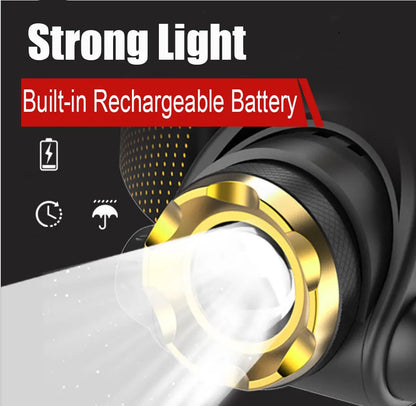 Bright Rechargeable LED Zoom Headlight