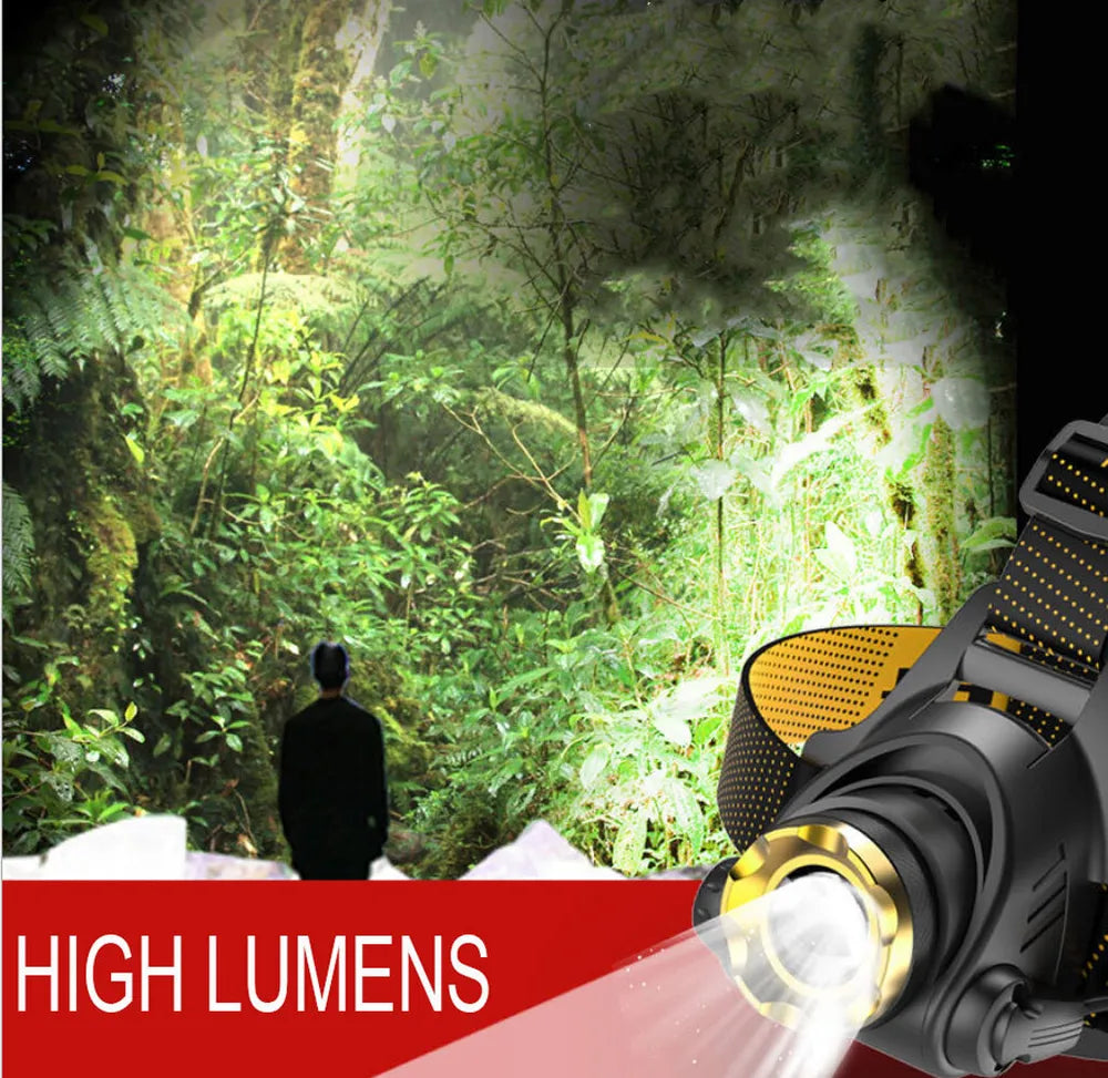 Bright Rechargeable LED Zoom Headlight