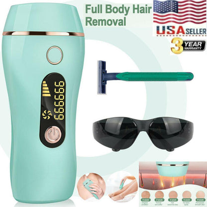 Permanent Laser Hair Removal Epilator For Face and Body - Until Times Up