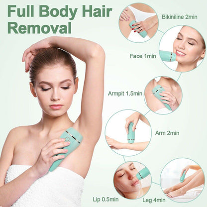 Permanent Laser Hair Removal Epilator For Face and Body - Until Times Up