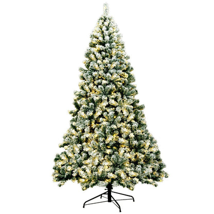 Large 7.5Ft Pre-Lit Deluxe Artificial Christmas Tree With Lights - Halri
