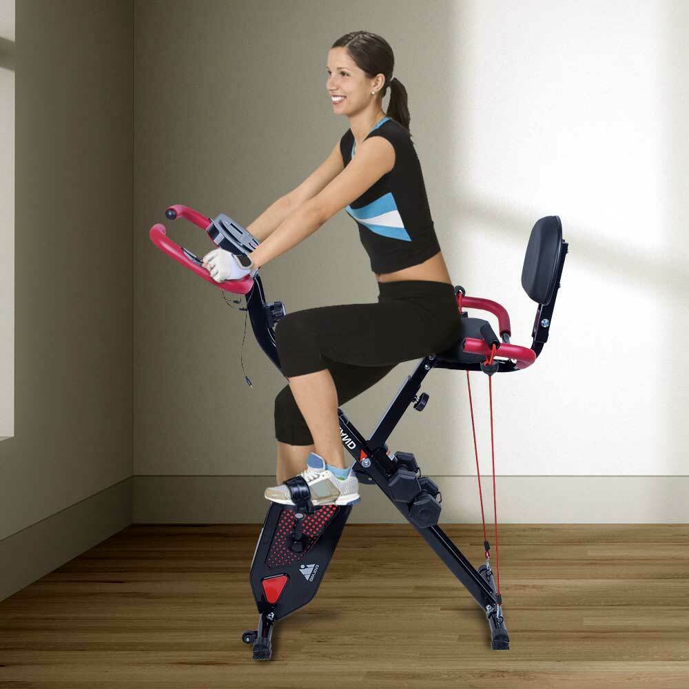 Compact Folding Recumbent Exercise Cycle Bike
